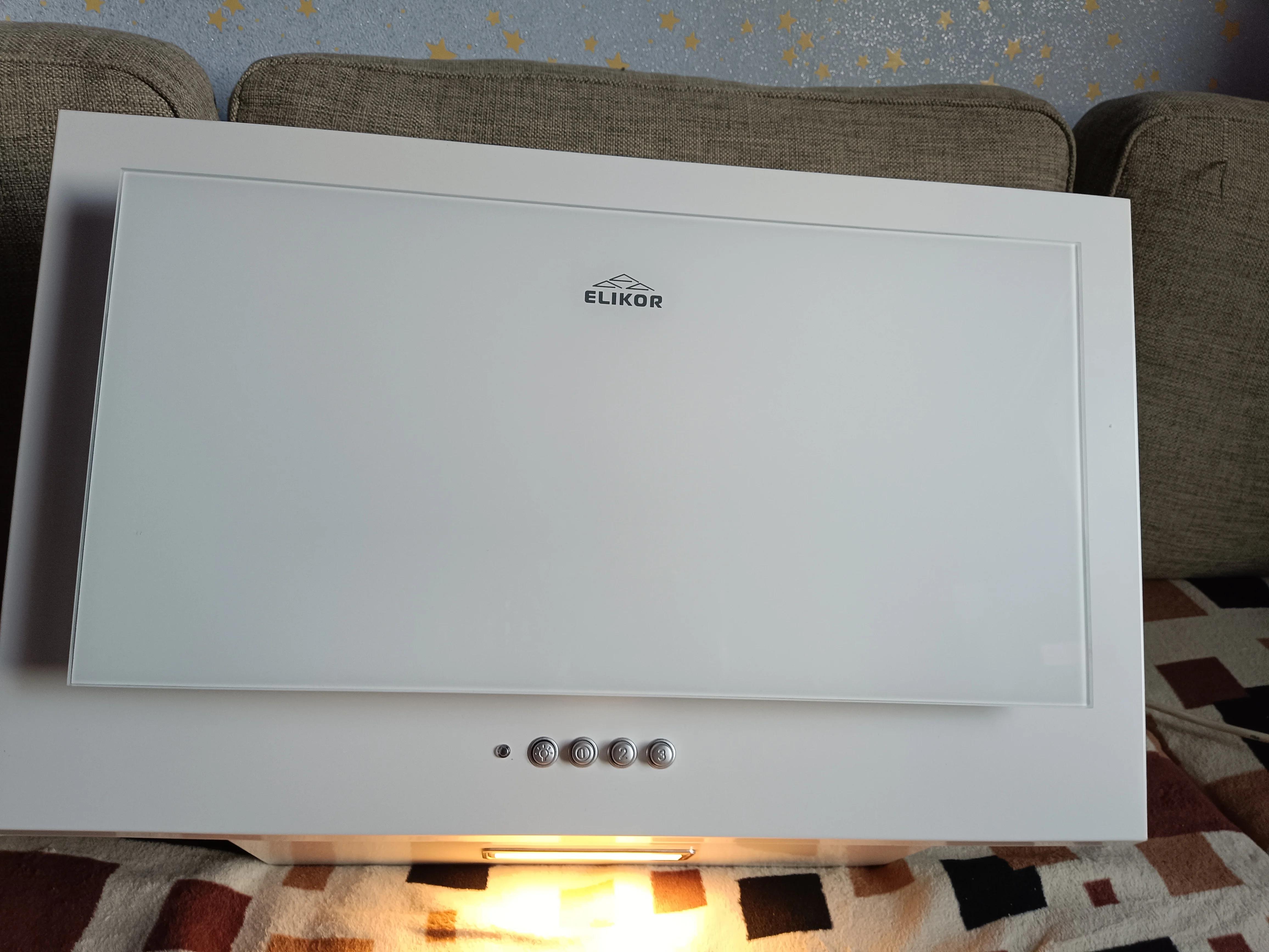 Вытяжка Elikor Коралл 60П-430-К3Д КВ II М-430-60-569 белый/белое.стекло