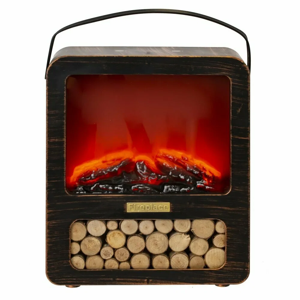 Изделие декоративное "Камин", L20 W9 H18 см, (подсветка, USB, 3xАА не прилаг.)
