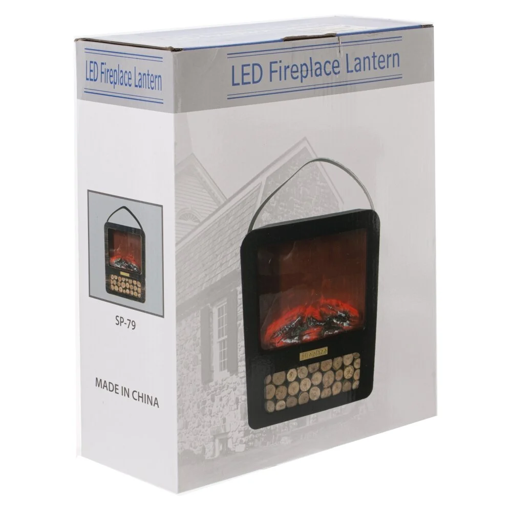 Изделие декоративное "Камин", L24,5 W9,5 H29,5 см, (подсветка, USB, 3xLR14 не прилаг.)
