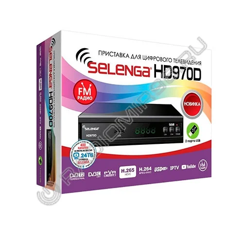 Телевизионная приставка DVB-T2 SELENGA HD970D