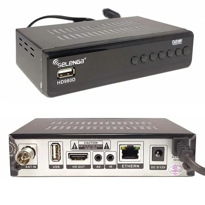 Телевизионная приставка DVB-T2 SELENGA HD980D