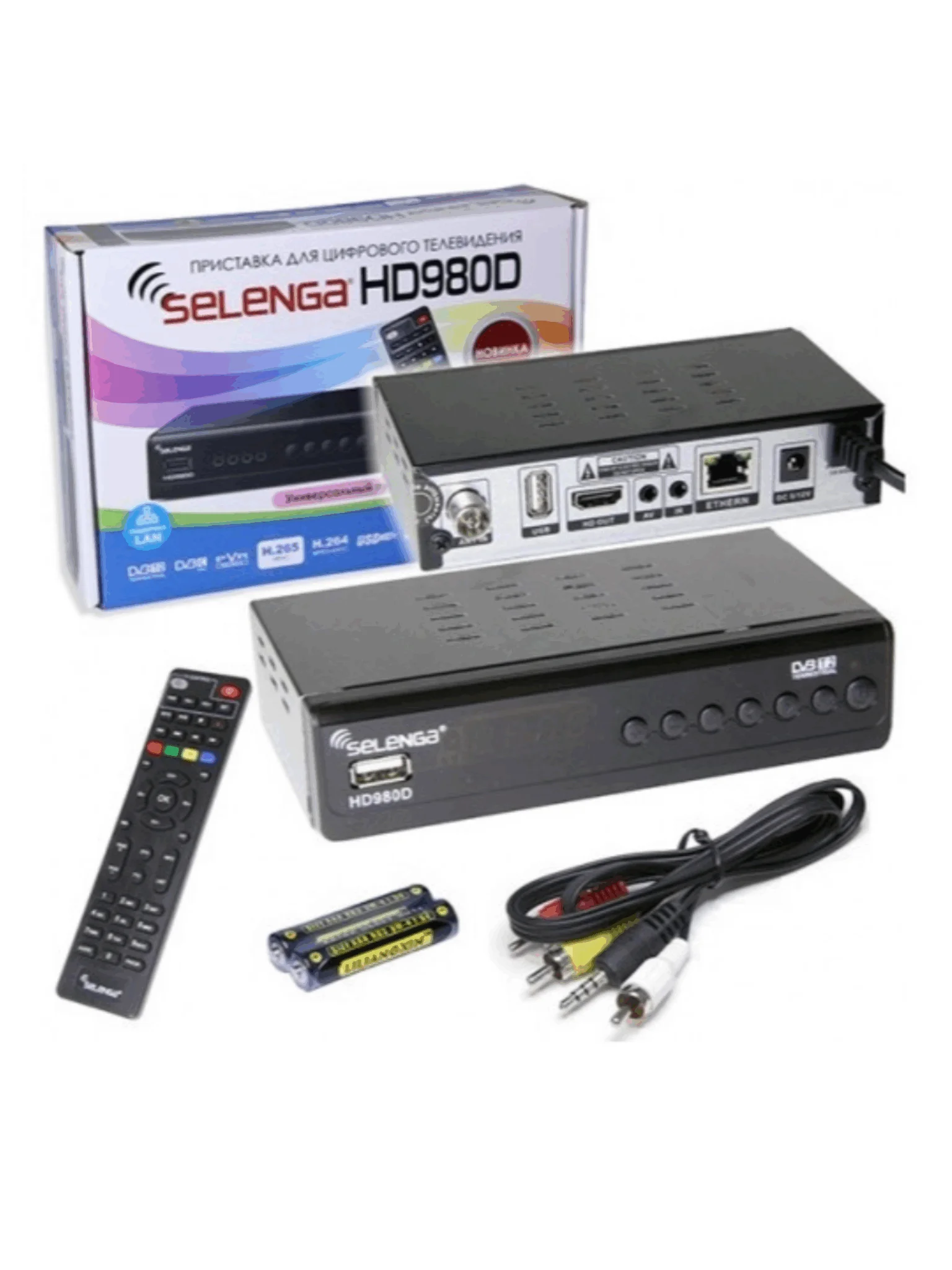 Телевизионная приставка DVB-T2 SELENGA HD980D