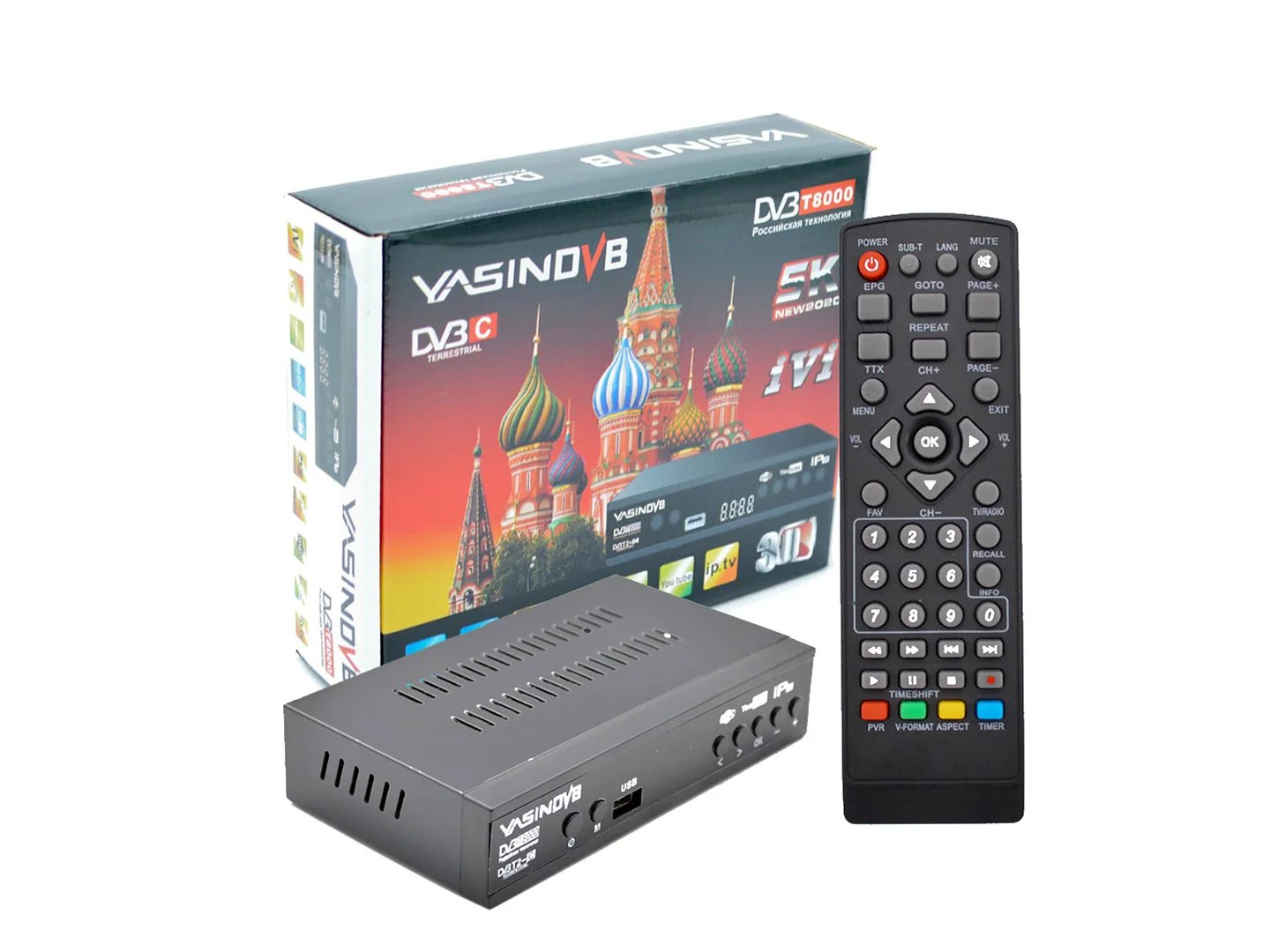Телевизионные приставки DVB-T2 Yasin dvb T8000 дисплей, металл, кнопки  !! 5шт -580р