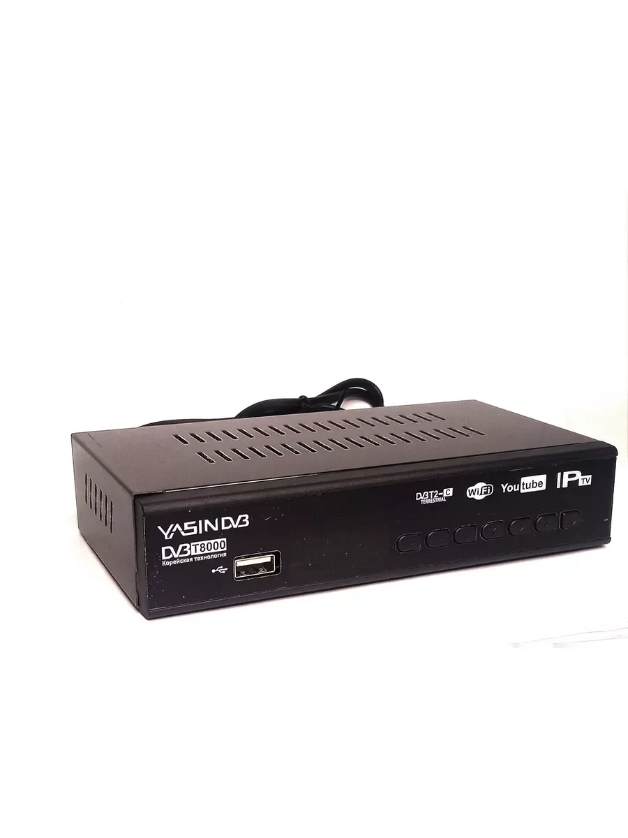 Телевизионные приставки DVB-T2 Yasin dvb T8000 дисплей, металл, кнопки !! 5шт -580р