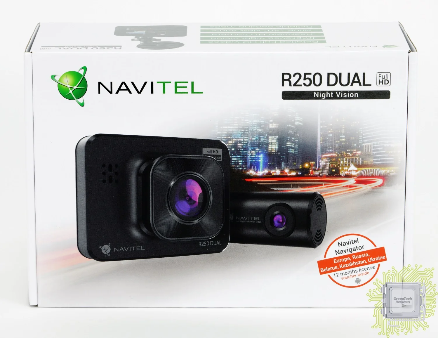 Видеорегистратор Navitel R250 DUAL DVR черный 1Mpix 1080x1920 1080p 140гр. AC5401