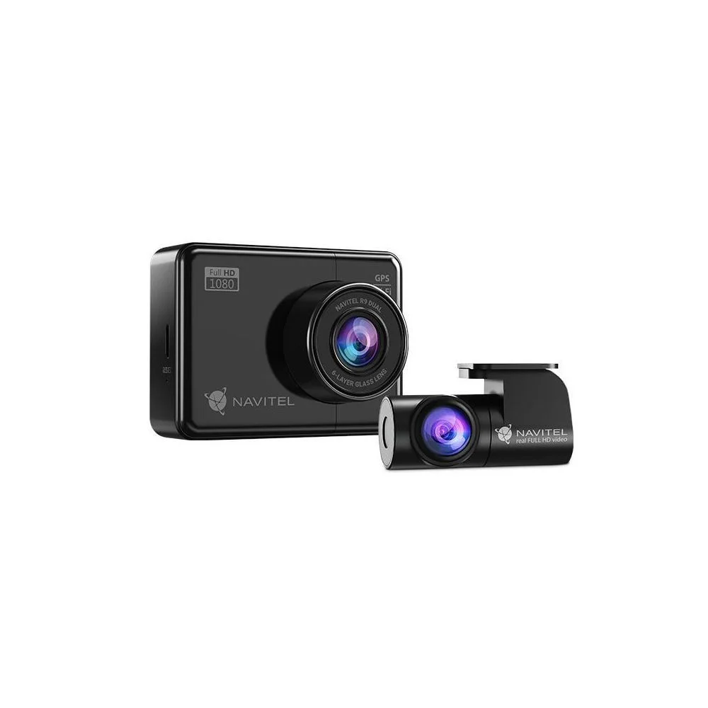 Видеорегистратор Navitel R9 DUAL черный 12Mpix 1080x1920 1080p 170гр. GPS