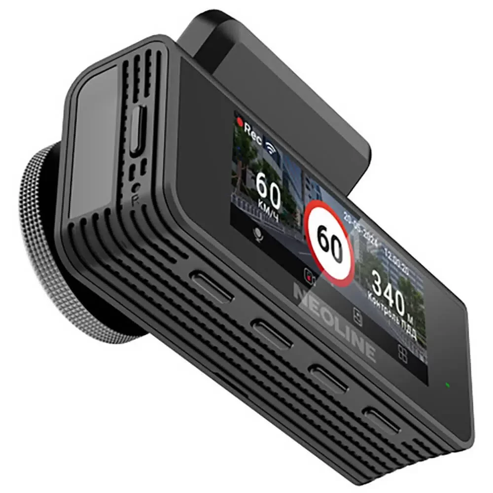 Видеорегистратор Neoline Argus Dual черный 2160x3840 140гр. GPS карта в комплекте:64Gb Sigmastar SSG86296