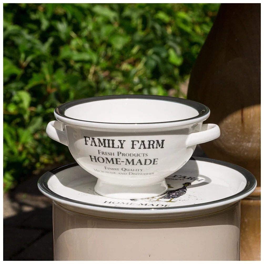 САЛАТНИК С РУЧКАМИ LEFARD "FAMILY FARM"  300 МЛ 14*12*6,5 СМ (КОР=32ШТ.)