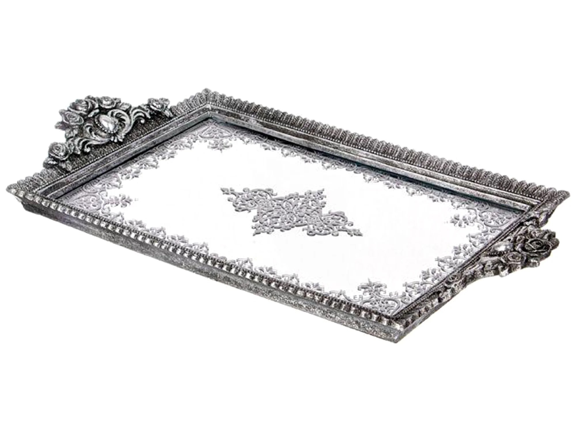 ПОДНОС ДЕКОРАТИВНЫЙ КОЛЛЕКЦИЯ "РОКОКО", 43,3*24,8*5CM