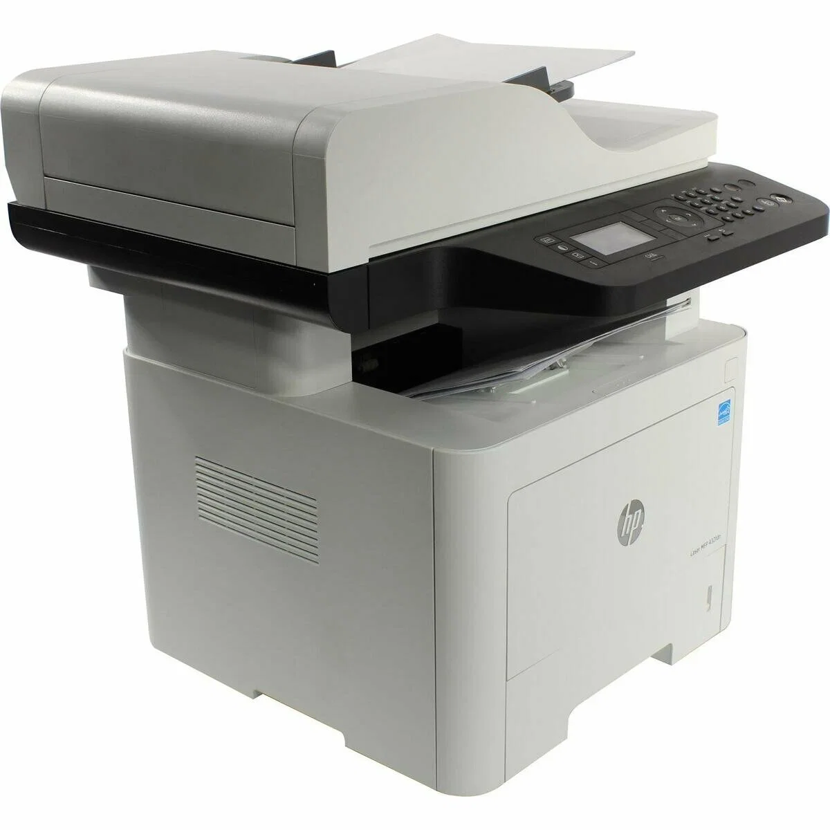 МФУ лазерное HP Laser MFP 432fdn (7UQ76A), А4, ч/б, печ. 40 стр/мин., скан. до 24 стр/мин. (ч/б) 12 стр/мин. (цвет), 1200 x 1200 dpi, Ethernet (RJ-45)