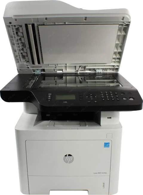 МФУ лазерное HP Laser MFP 432fdn (7UQ76A), А4, ч/б, печ. 40 стр/мин., скан. до 24 стр/мин. (ч/б) 12 стр/мин. (цвет), 1200 x 1200 dpi, Ethernet (RJ-45)