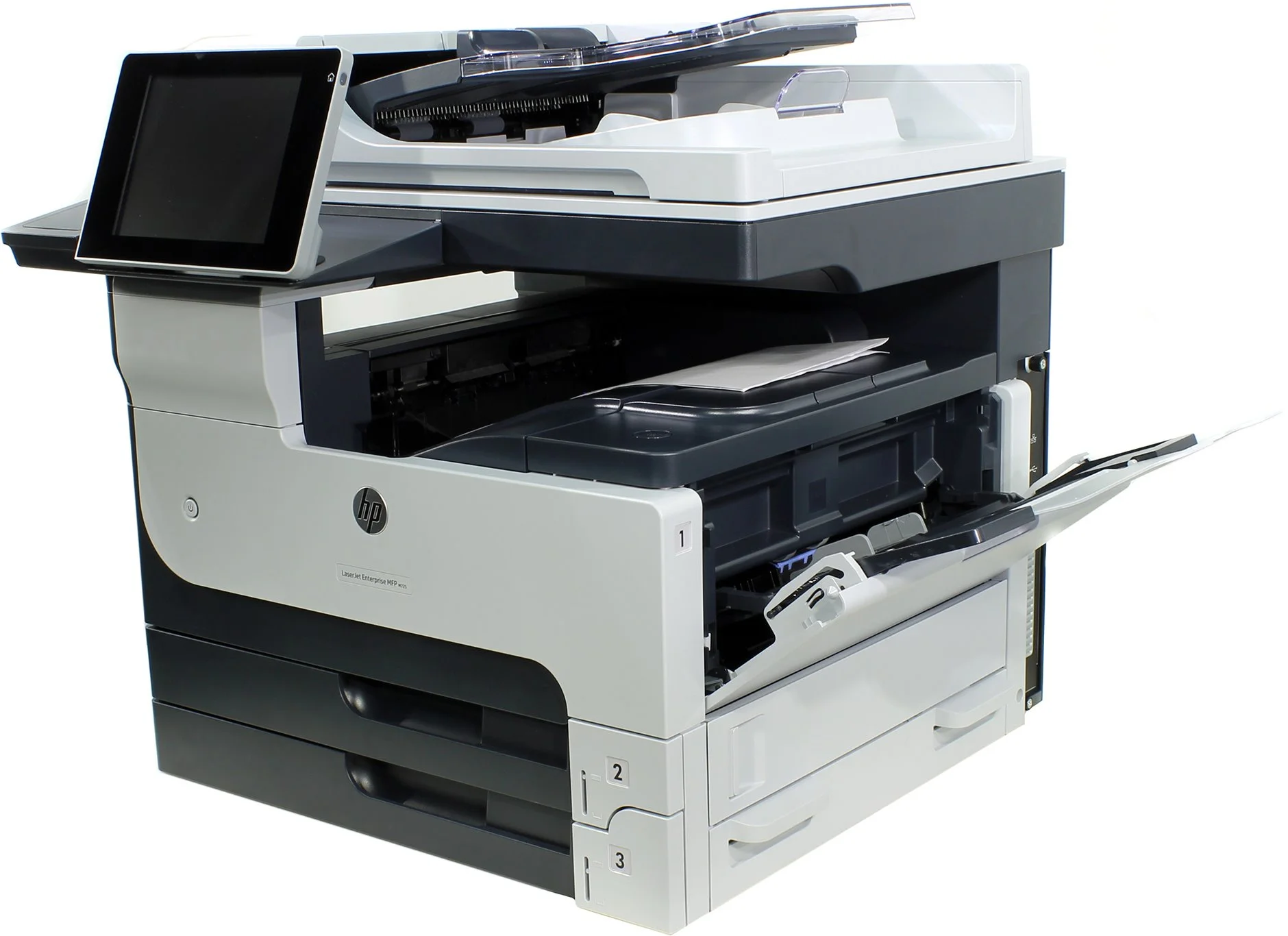 МФУ лазерное HP LaserJet Enterprise MFP M725dn (CF066A), A3, ч/б, печ. до 41 стр/мин., скан. до 50 стр/мин., 1200 x 1200 dpi (печать) 600x600dpi (скан