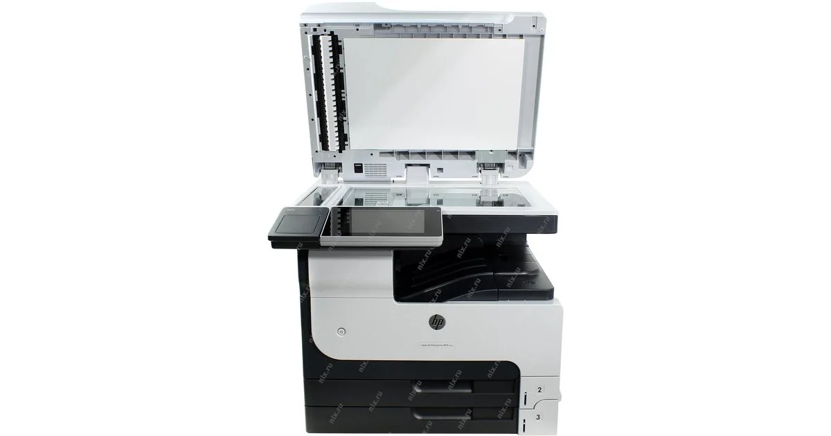 МФУ лазерное HP LaserJet Enterprise MFP M725z, лазерный принтер/сканер/копир/факс A3, 40ppm, 1200dpi, 1Gb, 320Gb HDD, 6 trays 100+250+250+3x500, Stand