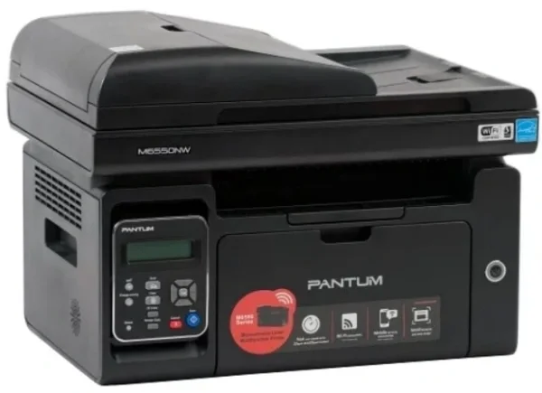 МФУ лазерное Pantum M6550NW, A4, ч/б, печ. до 22 стр/мин., скан. до 22 стр/мин., 1200x1200dpi, USB, RJ-45, Wi-Fi, проектная модель