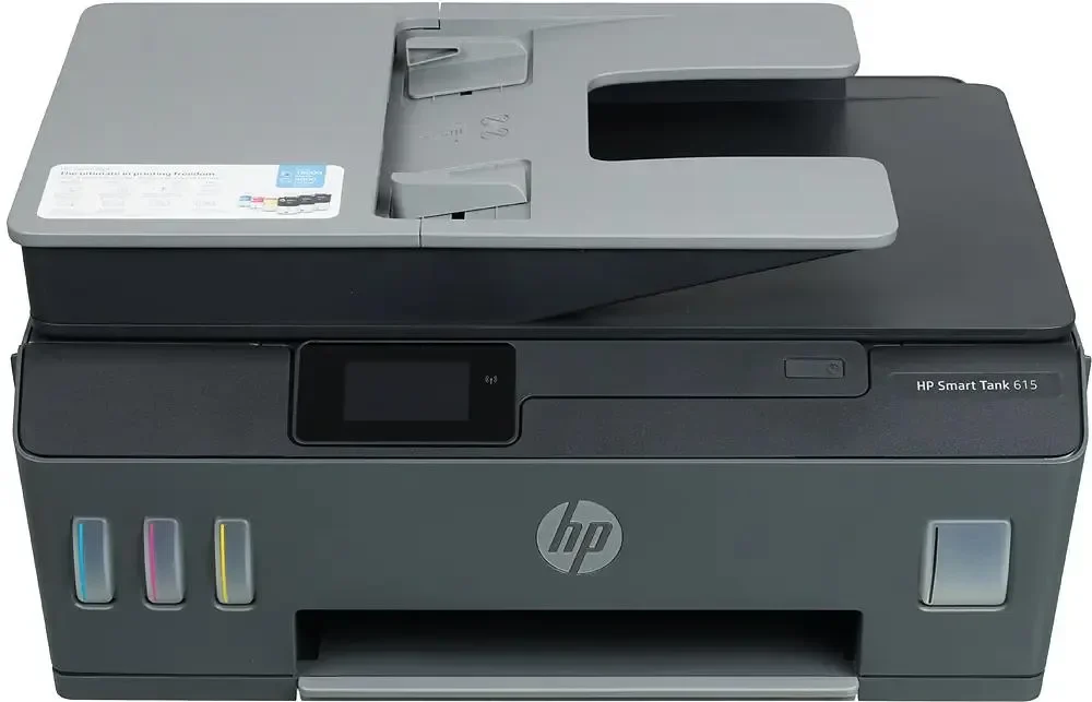 МФУ струйное HP Smart Tank 615 AiO (Y0F71A), A4, цветной, печ. до 22 стр/мин. (ч/б) до 16 стр/мин. (цвет), скан. до 5 стр/мин. (ч/б) 3 стр/мин. (цвет)