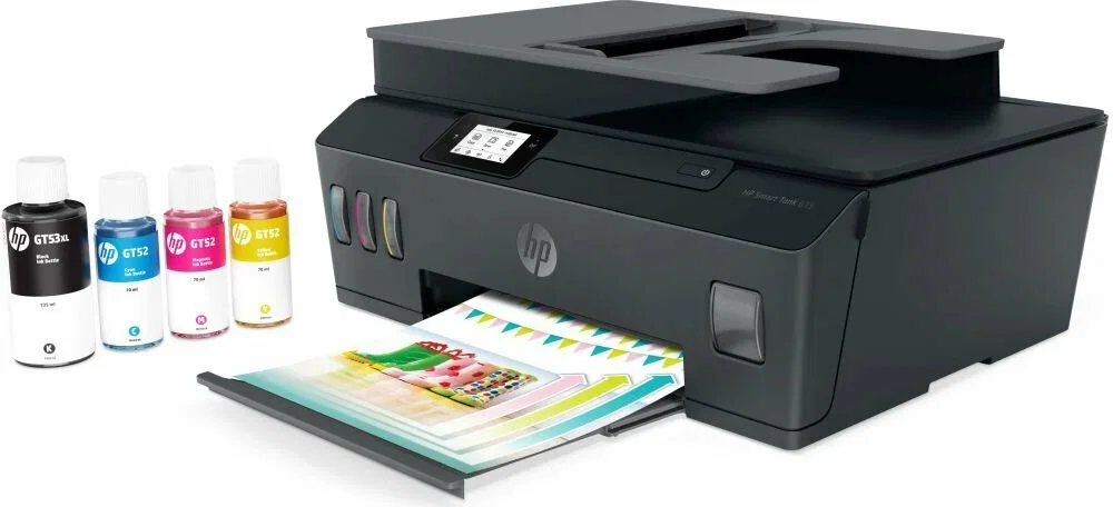 МФУ струйное HP Smart Tank 615 AiO (Y0F71A), A4, цветной, печ. до 22 стр/мин. (ч/б) до 16 стр/мин. (цвет), скан. до 5 стр/мин. (ч/б) 3 стр/мин. (цвет)