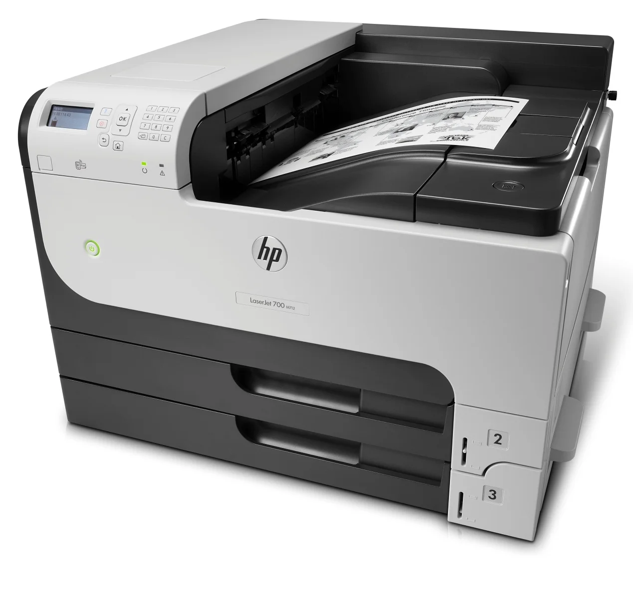 Принтер лазерный HP LaserJet Enterprise 700 M712dn (CF236A), A3, ч/б, печ. до 41 стр/мин. (А4) до 40 стр/мин. (А3), 1200 x 1200 dpi, USB, RJ-45, Air P
