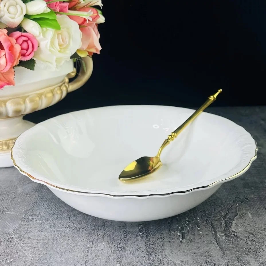 LENARDI MARIA GOLD Салатник 16 см в под.упак (х24)Фарфор