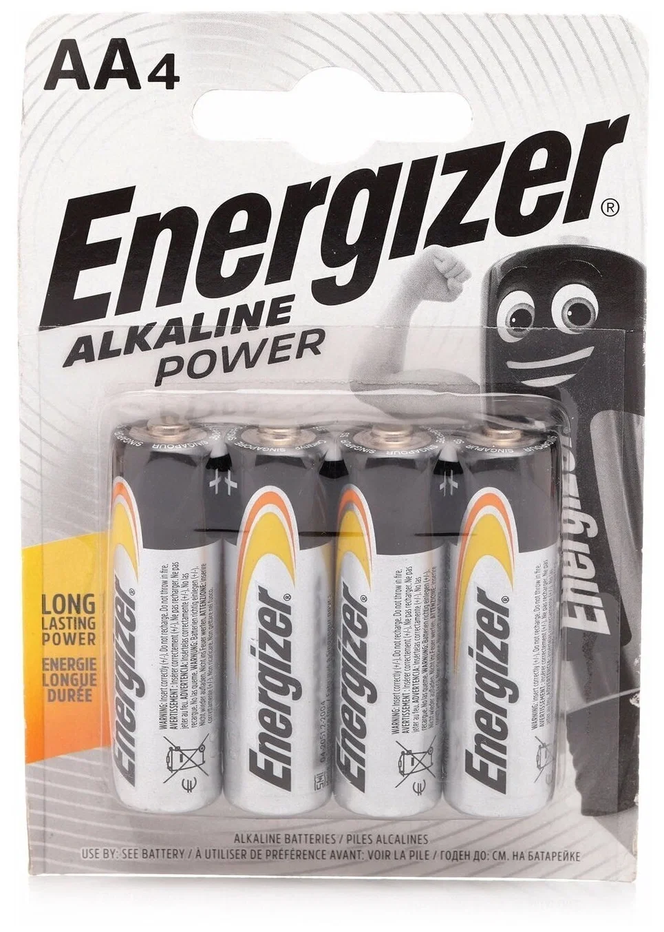 VETTA Energizer Power Батарейки 4шт, тип АA, "Alkaline" щелочная, BL