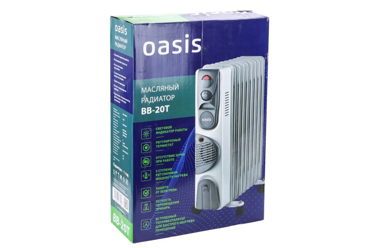 Маслян. радиатор "Oasis" 306  модель BB-20T