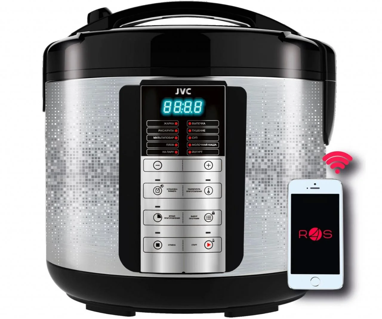 Мультиварка JVC JK-MC510 900Вт, 5 л, 34 авт. программ, антиприграное покрытие.