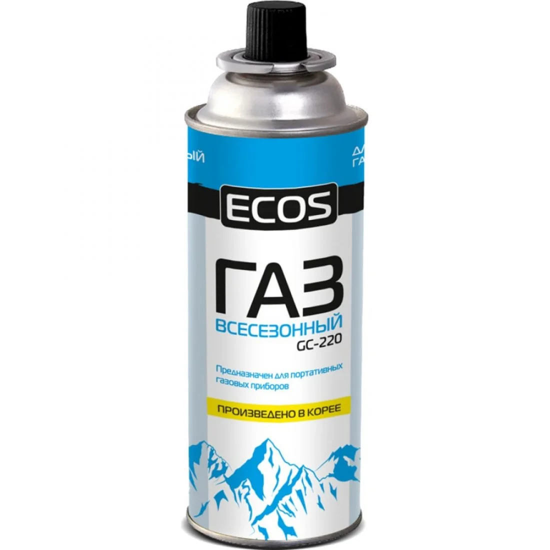 СКР Газ в балоне всесезонный ECOS в GC-220 (КОРЕЯ),от -15°С до +35°С.