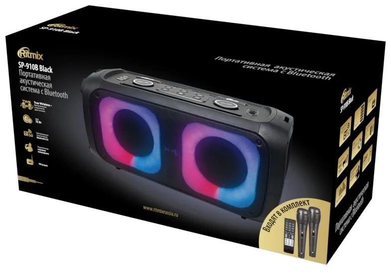 Портативная колонка RITMIX SP-910B черный