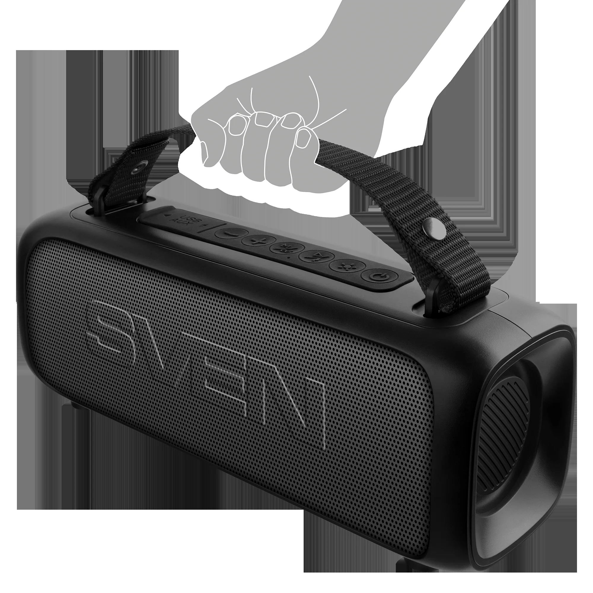 Портативная колонка SVEN PS-235 черный 12W 2.0 BT 3600mAh (SV-022075)