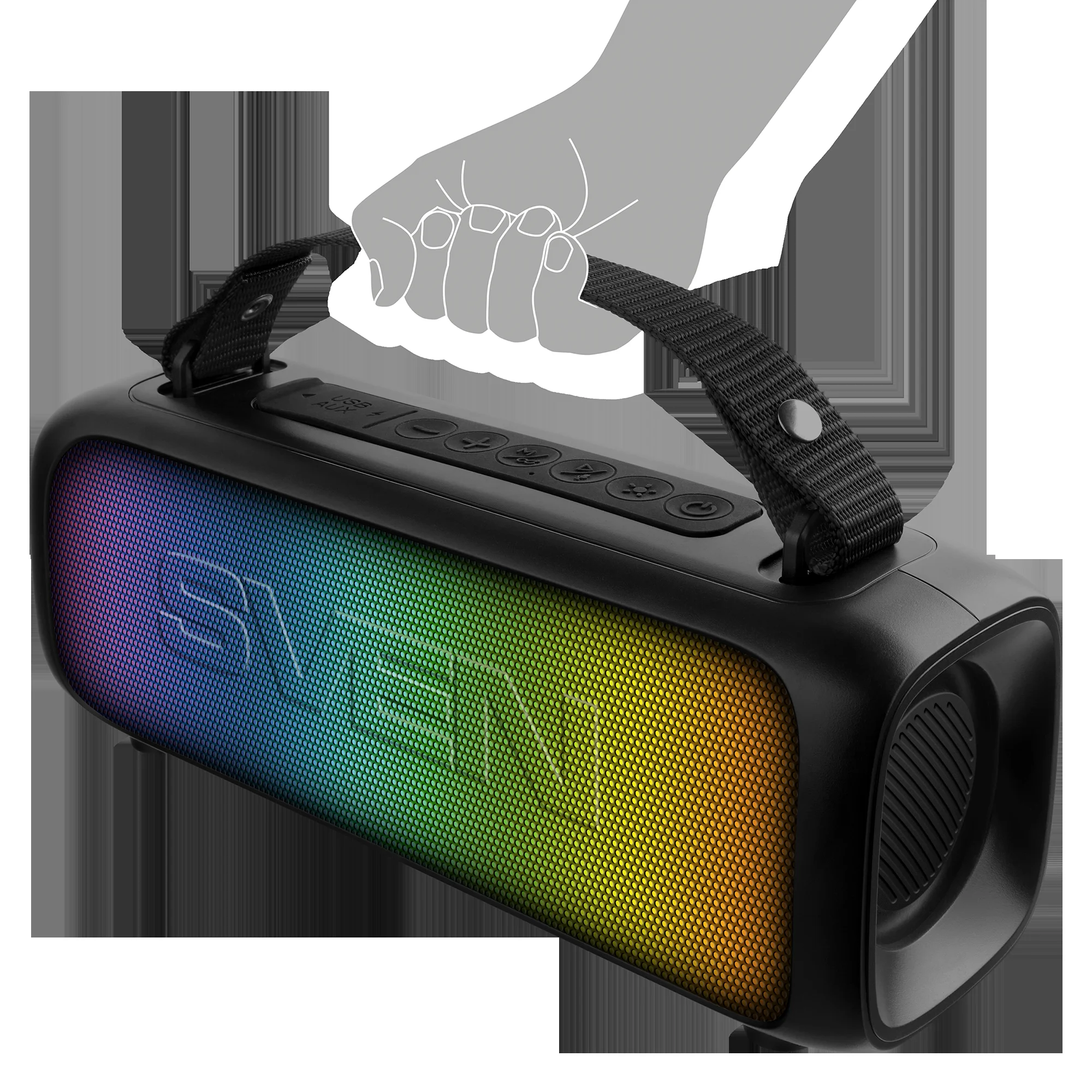 Портативная колонка SVEN PS-235 черный 12W 2.0 BT 3600mAh (SV-022075)