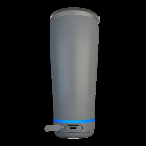 Термокружка с портативной колонкой SOUNDMAX SM-TC001(серый)