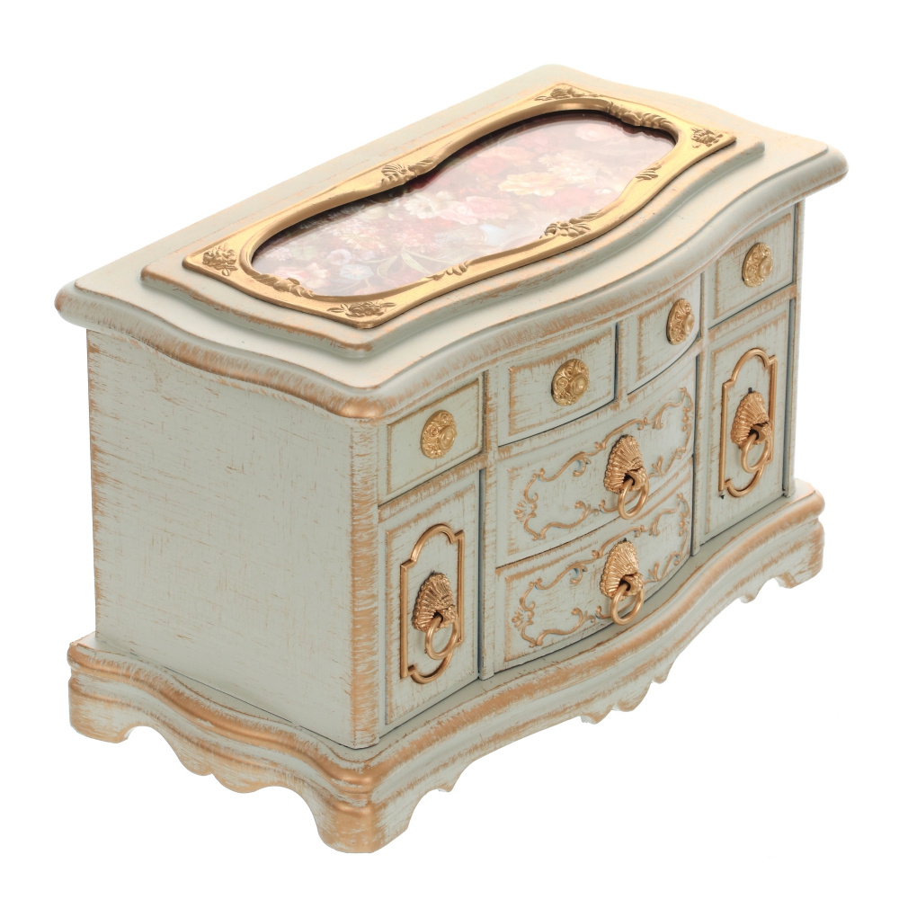 Шкатулка для украшений (музык.), L21,5 W11,5 H13 см