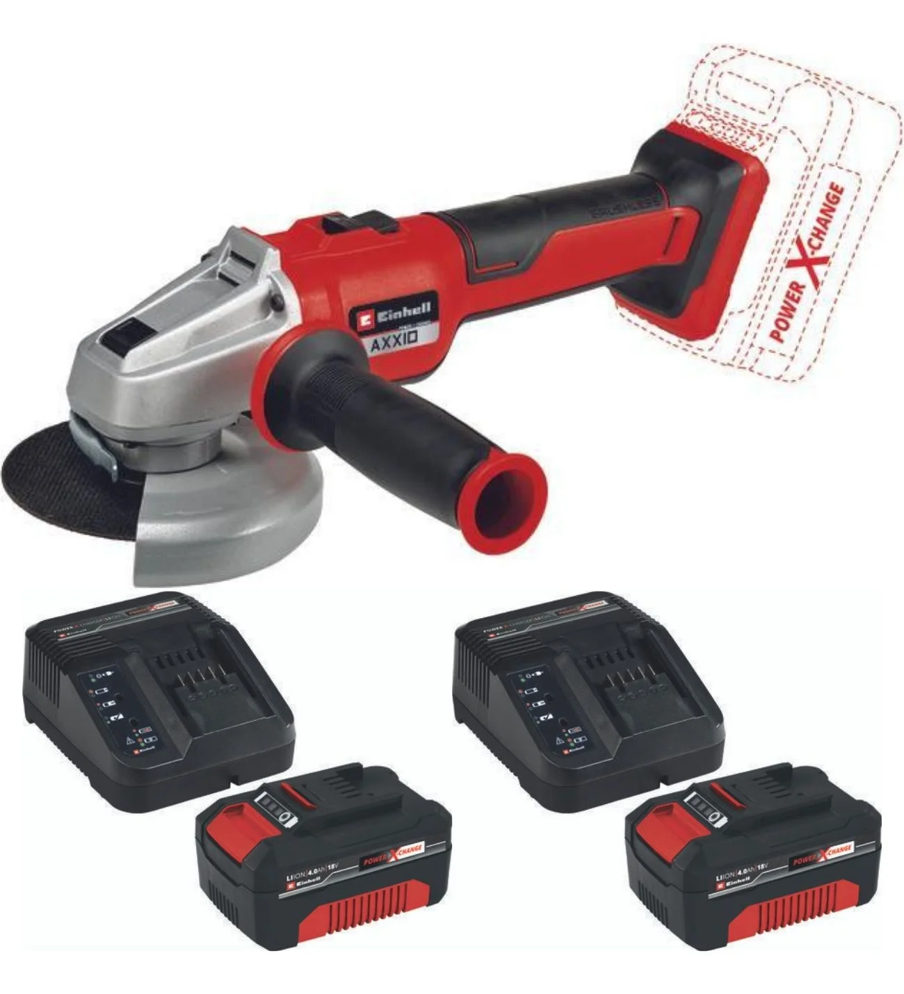 Угловая шлифовальная машина (болгарка) Einhell PXC TE-AG 18/150 Li BL - Solo 4431144