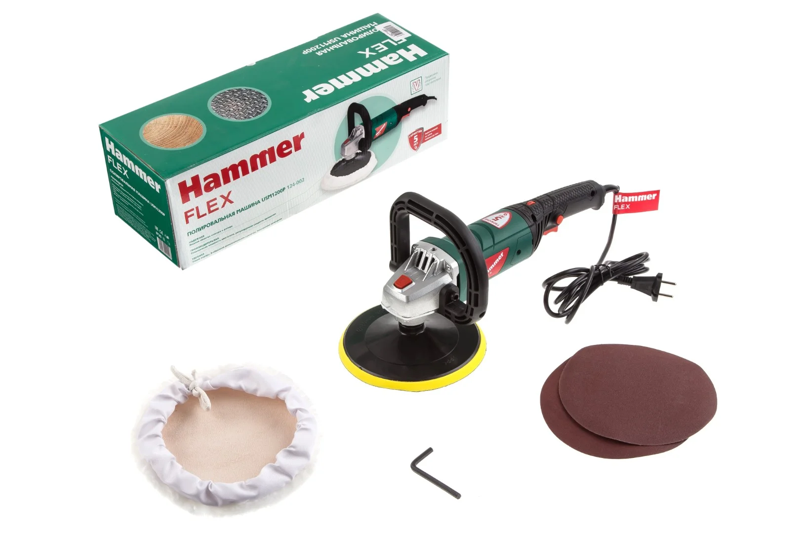 Угловая шлифовальная машина (болгарка) Hammer Flex USM 1200 P