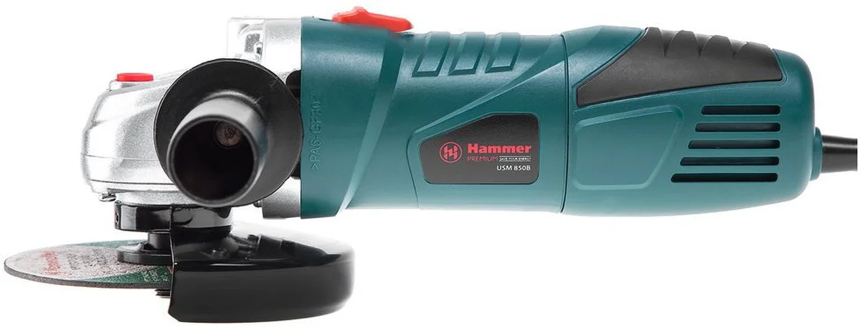 Угловая шлифовальная машина (болгарка) Hammer USM850D 850 Вт, 12000об/мин, 125мм