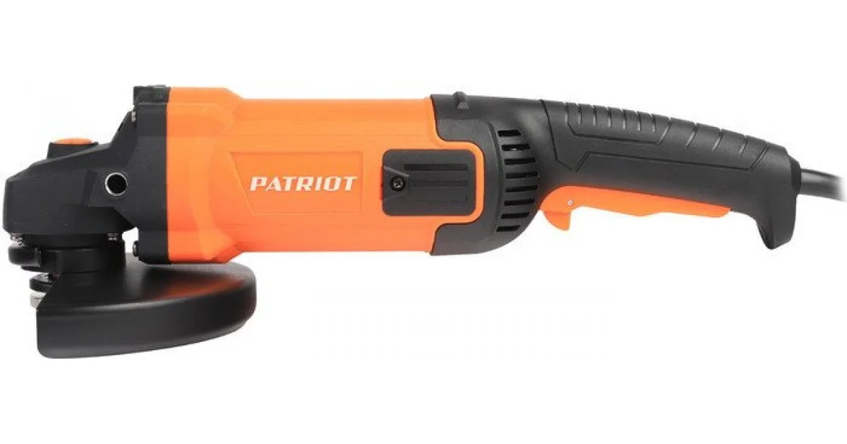 Угловая шлифовальная машина (болгарка) Patriot AG 128E - New, Диск 125 мм, двуручная, пылезащищенная