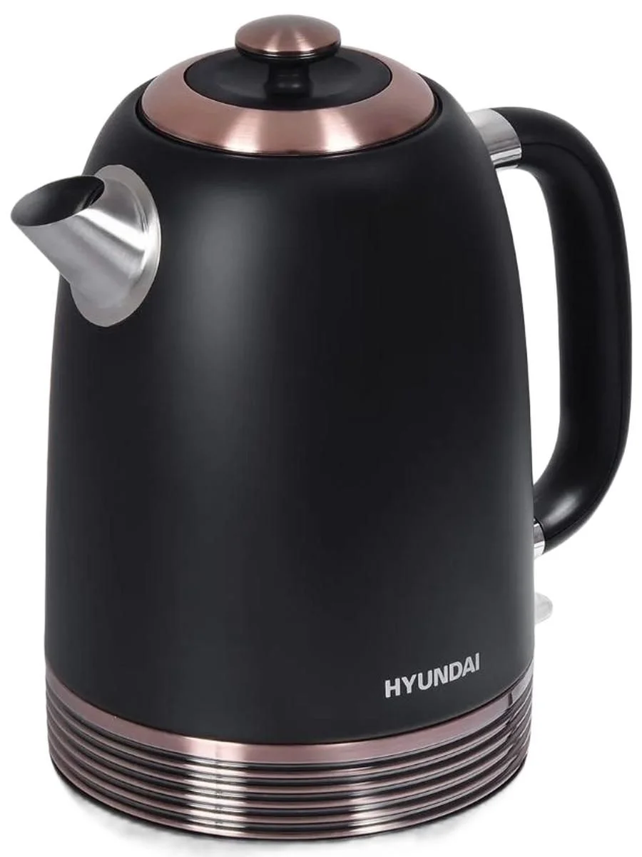 Чайник электрический Hyundai HYK-S4501 1.7л. 2200Вт черный/бронзовый (корпус: нержавеющая сталь/пластик)