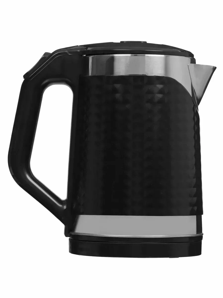 Чайник электрический Kelli KL-1372B 1.8 л, нержавейка+пластик, черный (12)