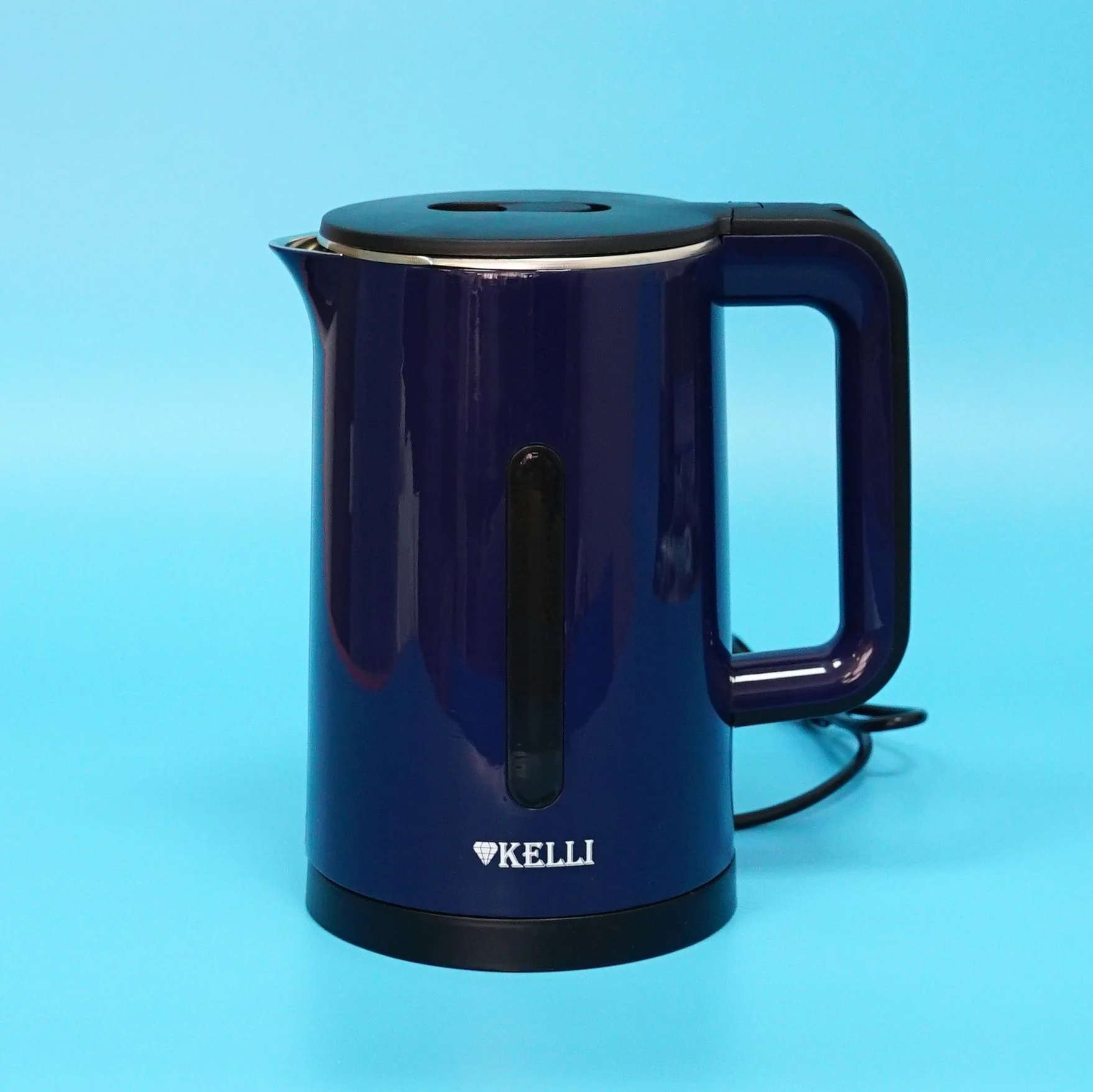 Чайник электрический Kelli KL-1375 1,8л. пластик, синий