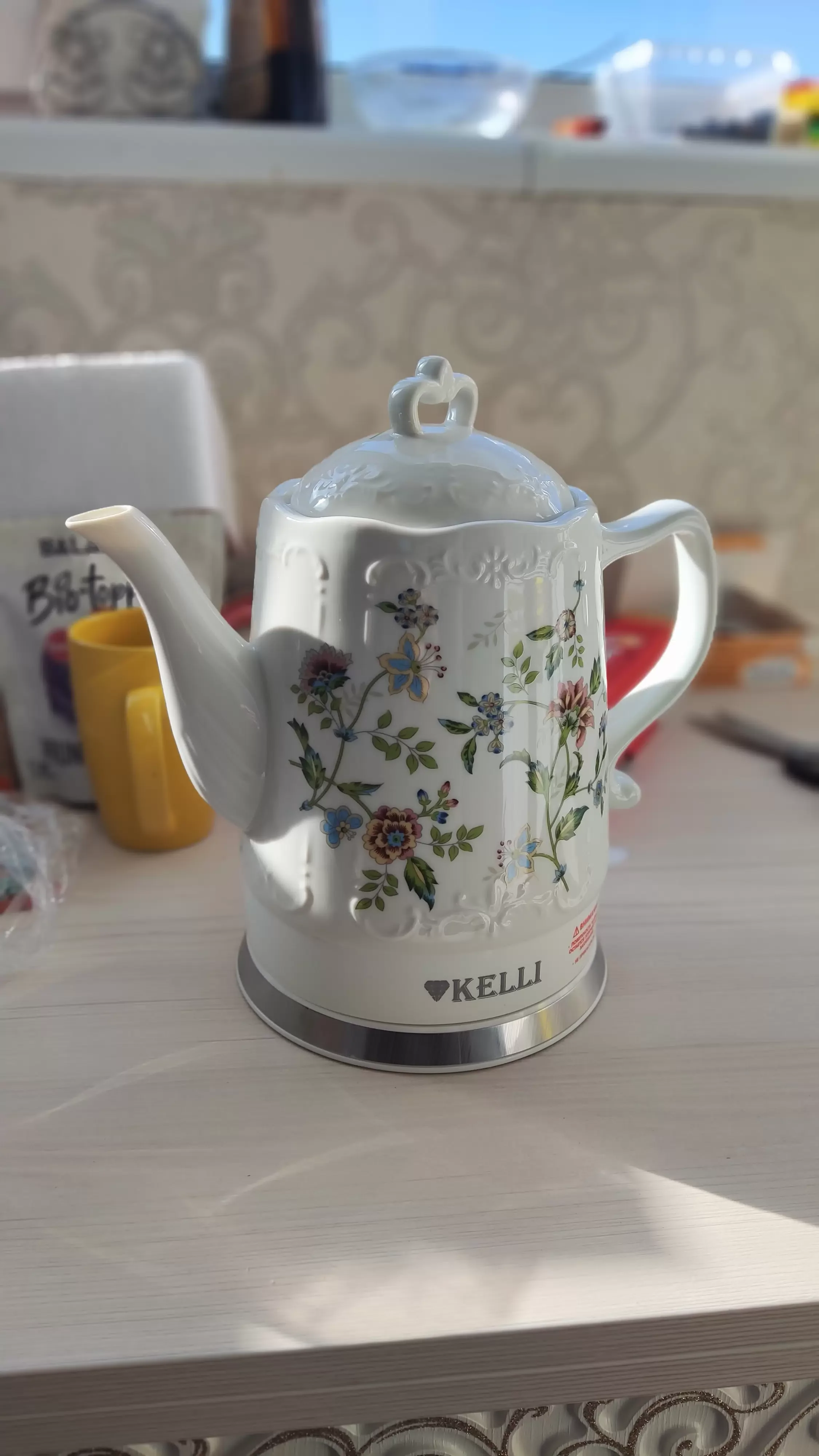 Чайник электрический Kelli KL-1401 керамика, 1.7 л