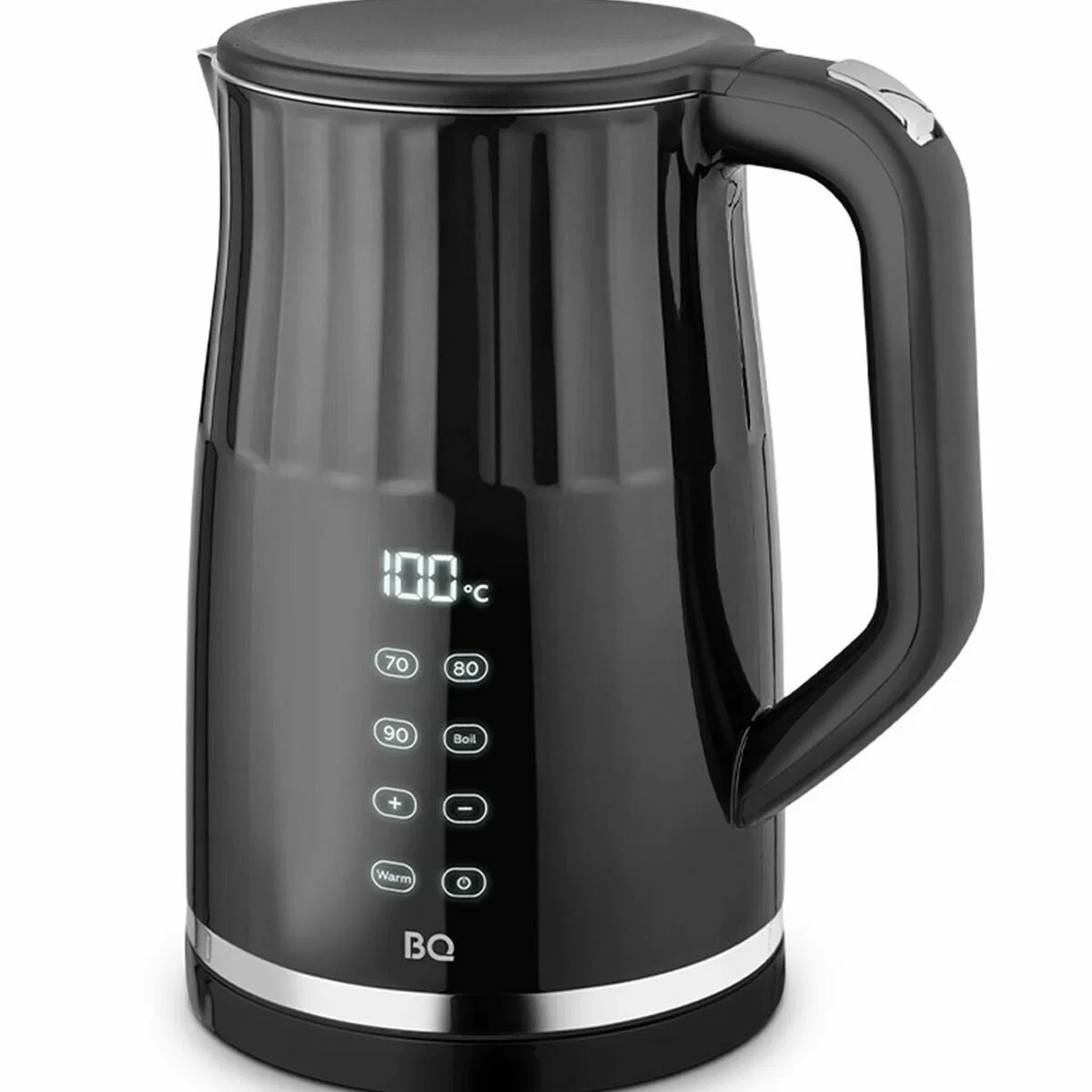 Чайник электрический Kelli KL-1804B 1.7 л, нержавейка+пластик, двойные стенки, черный