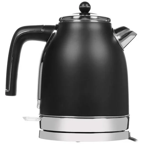 Чайник электрический Kitfort КТ-6102-1 черный с серебром