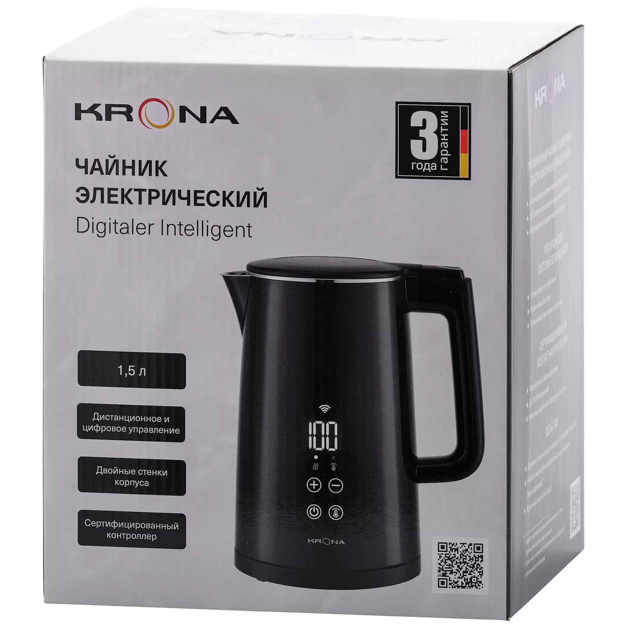 Чайник электрический Krona Digitaler черный