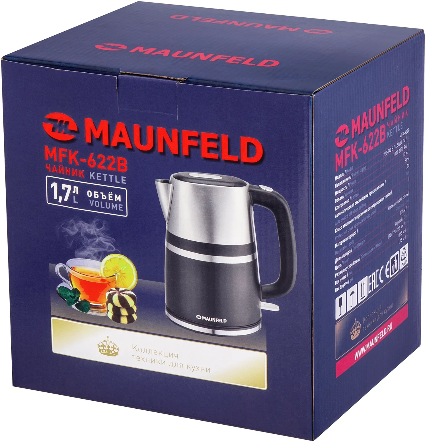 Чайник электрический Maunfeld MFK-622B