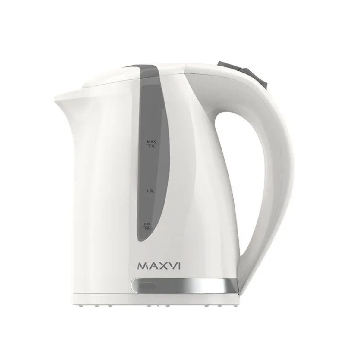 Чайник электрический Maxvi KE1701P белый/серый