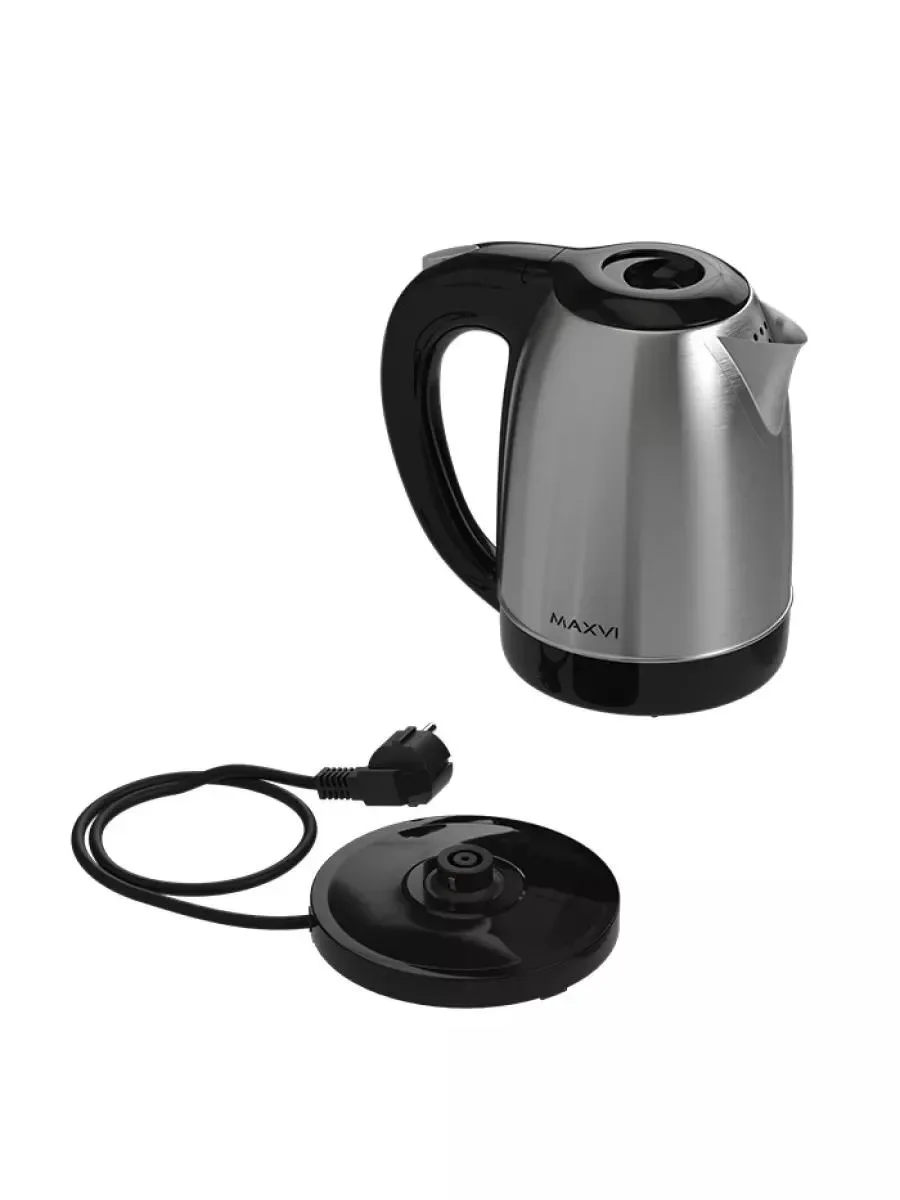 Чайник электрический Maxvi KE1721S silver-black
