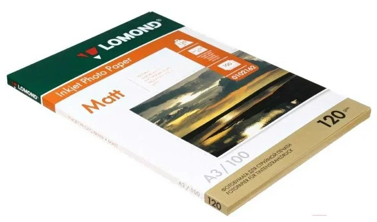 Фотобумага LOMOND Односторонняя Матовая/Матовая A3/120/100л.