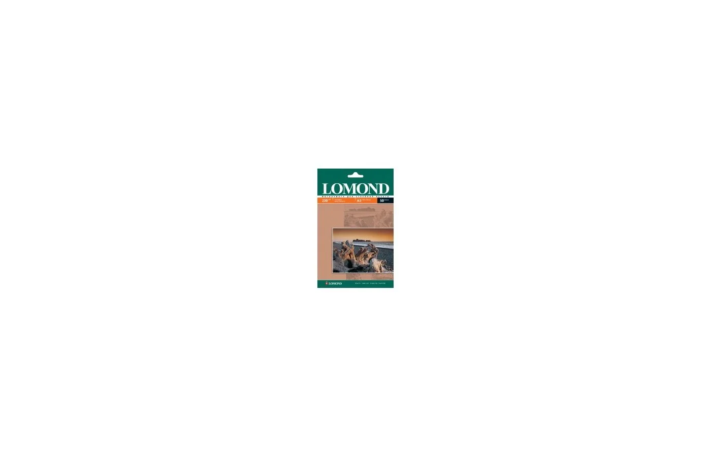Фотобумага LOMOND Одностороняя Матовая, 230г/м2, A5(21x15см)/50л.