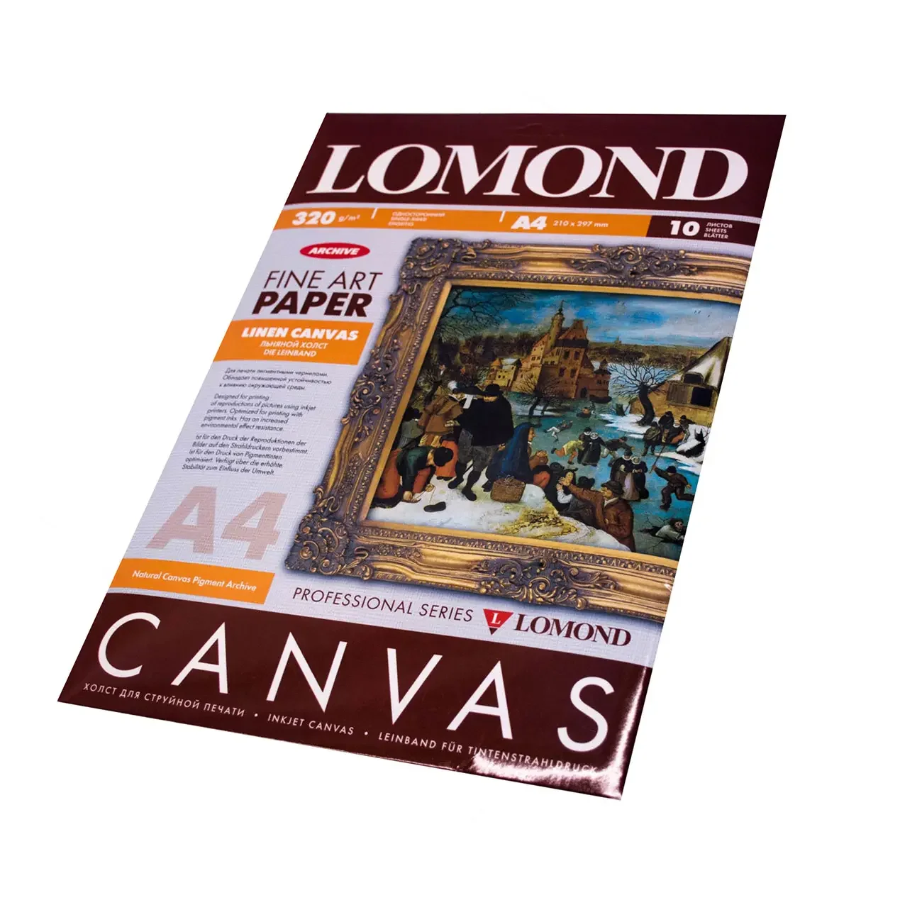 Холст LOMOND для струйного принтера Pigm Canvas P А4 10л