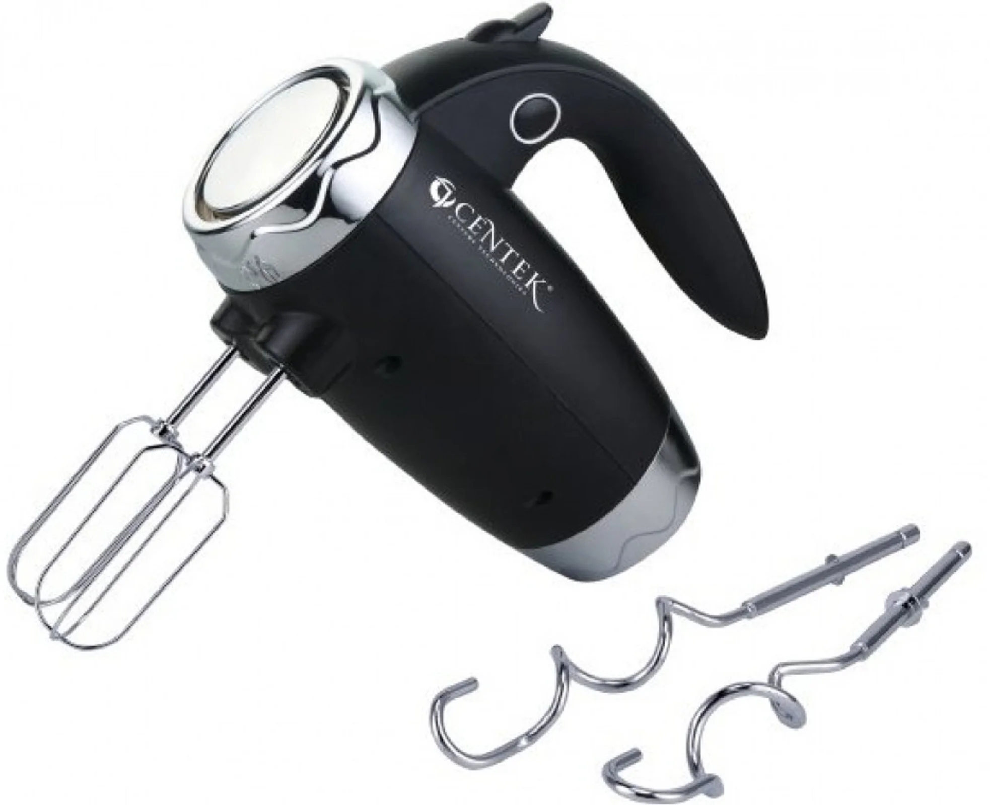 Миксер Centek CT-1115 черный/хром 350 Вт