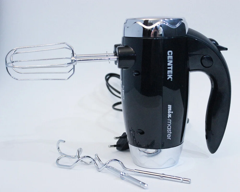 Миксер Centek CT-1115 черный/хром 350 Вт